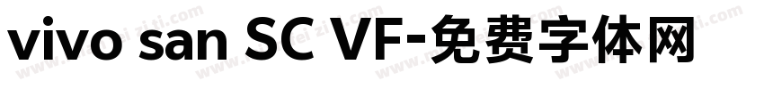 vivo san SC VF字体转换